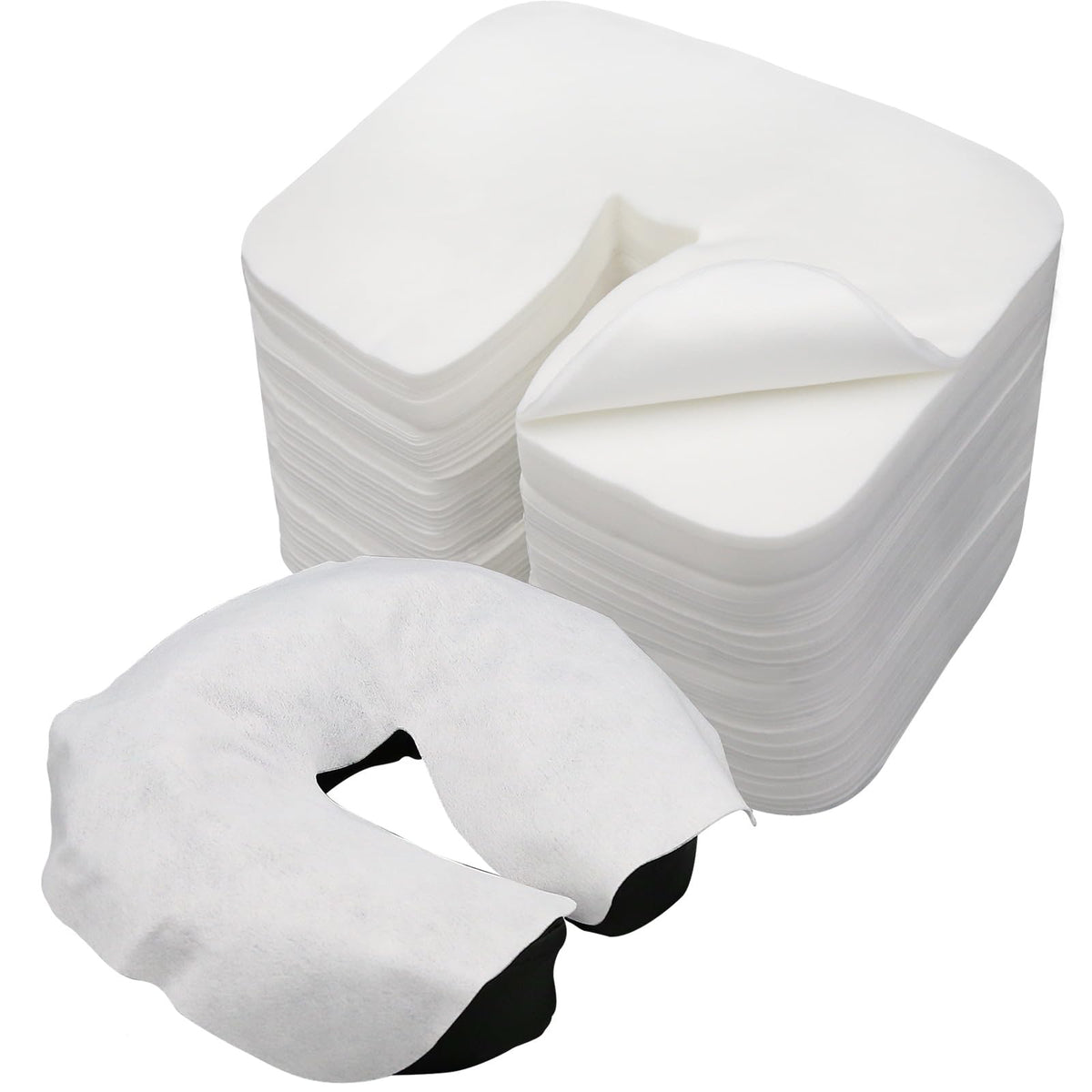 Tvvcalk disposable face cradle covers pack for hygienic massage sessions