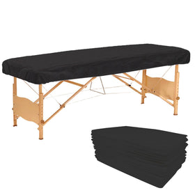 Tvvcalk disposable fitted sheets 36x85 with elastic for a secure fit and clean sessions.