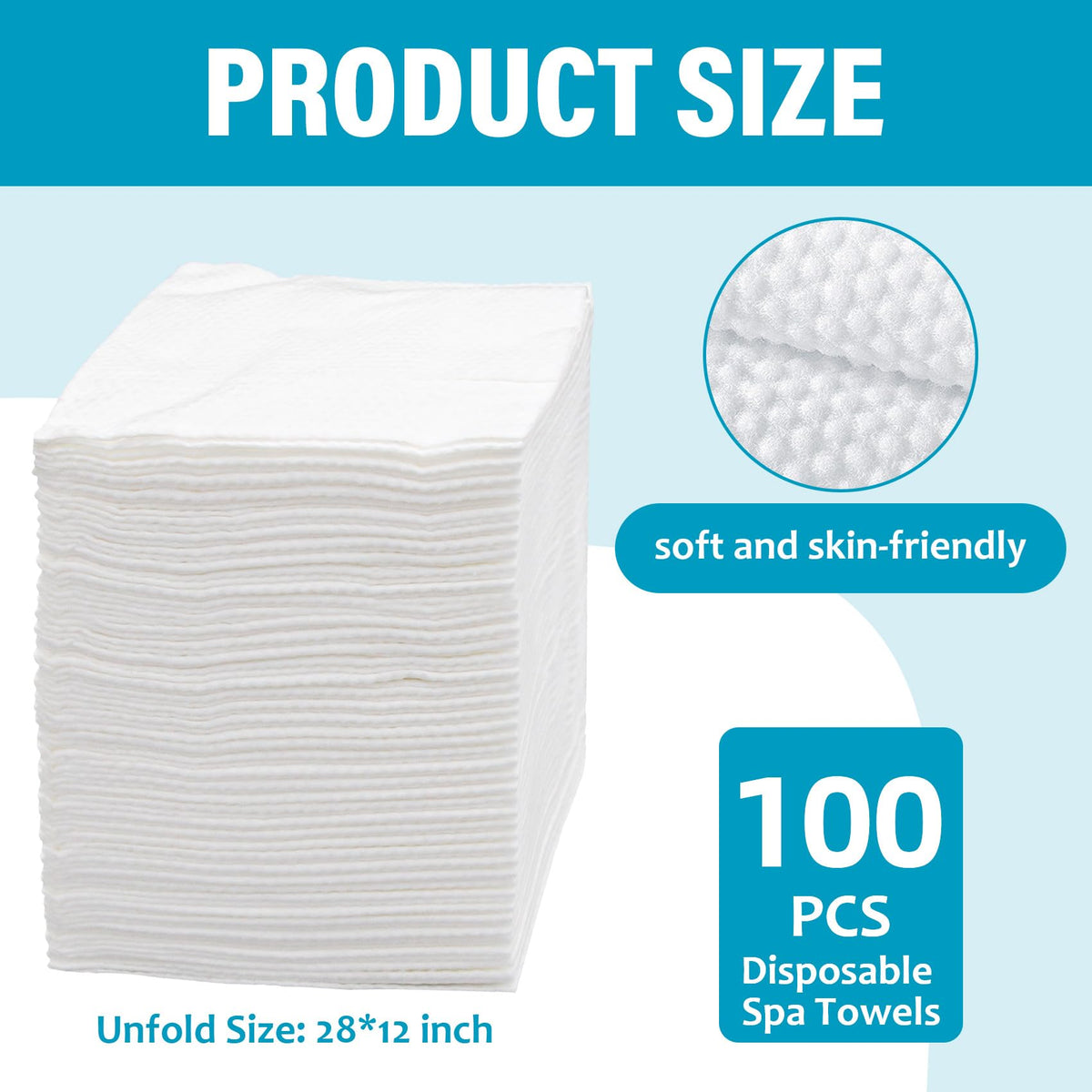 Tvvcalk disposable hair towel with soft touch for gentle drying