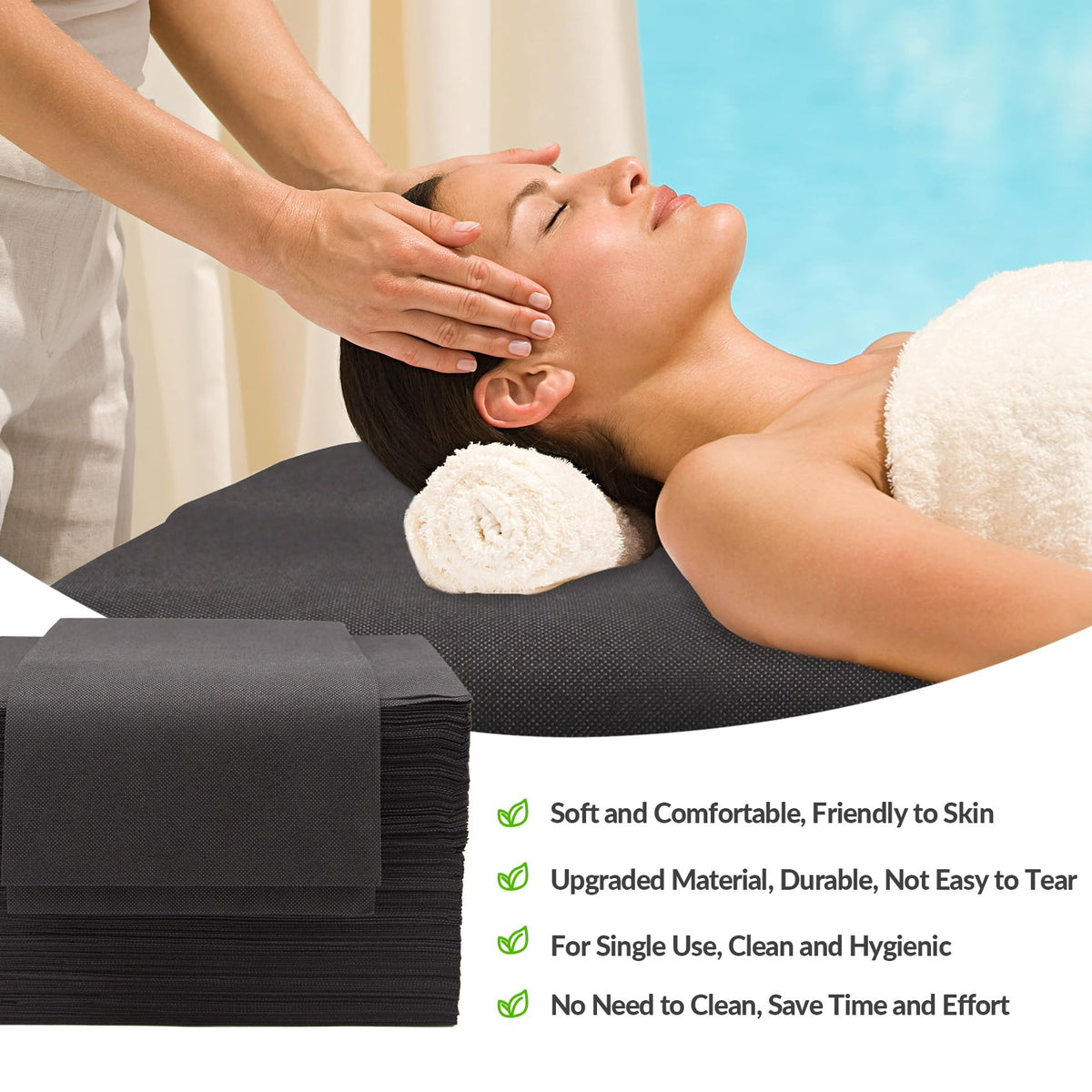 Tvvcalk lightweight disposable sheets displayed for easy folding and on-the-go use.
