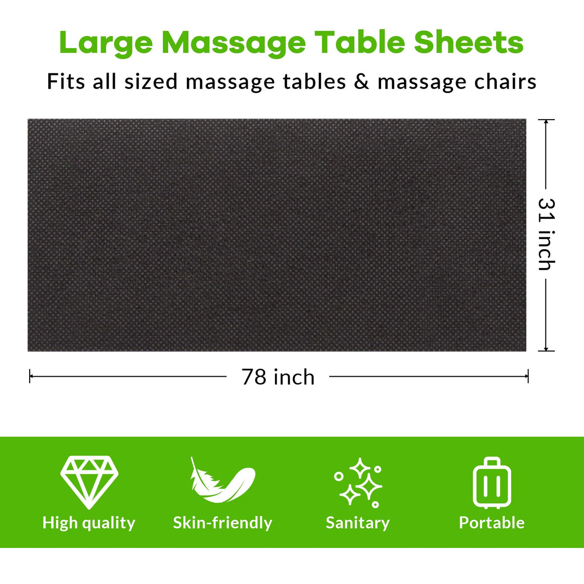Tvvcalk nonwoven fabric close-up shows soft, breathable texture ideal for skin-friendly sessions.