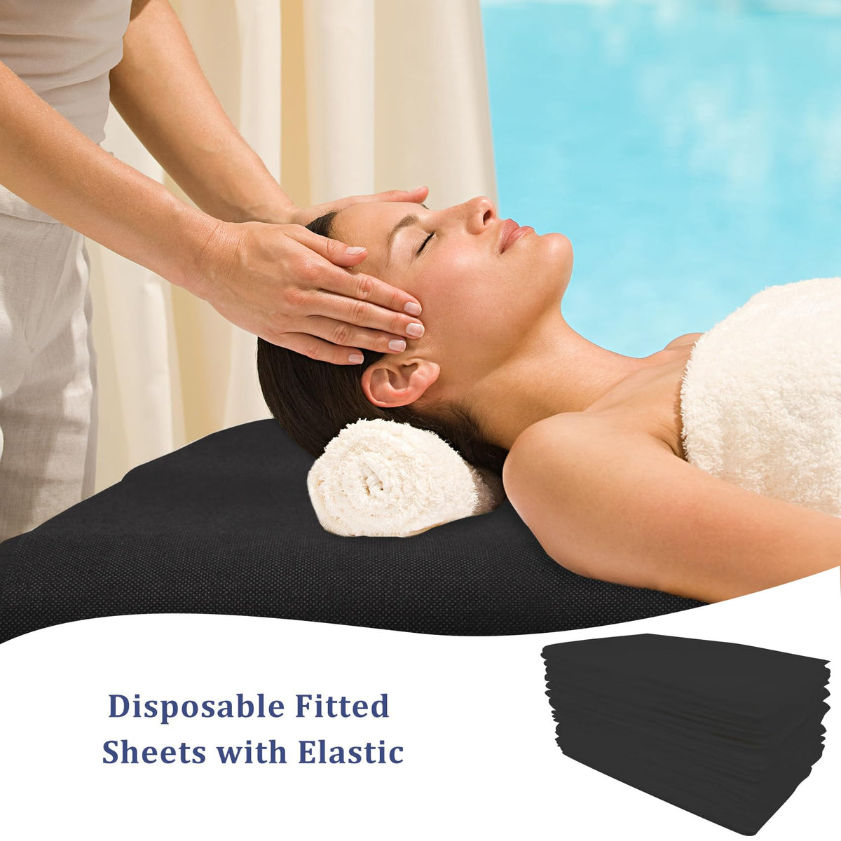 Tvvcalk professional-use sheets suit massage, spa, tattoo, and waxing settings.