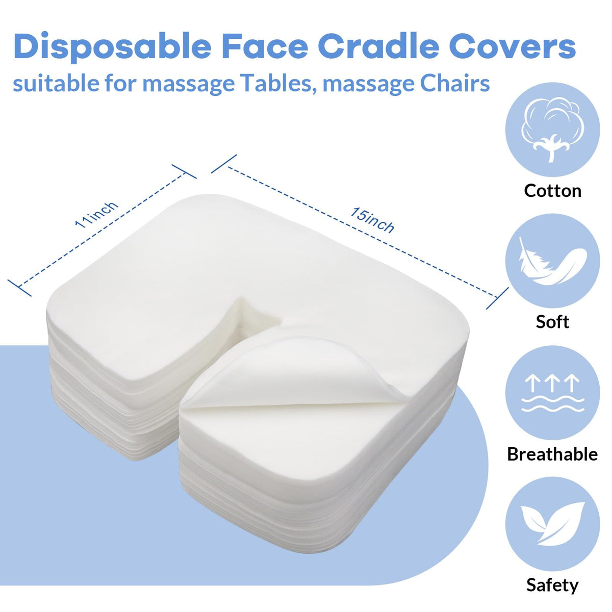 Tvvcalk ultra soft texture close-up of face cradle cover