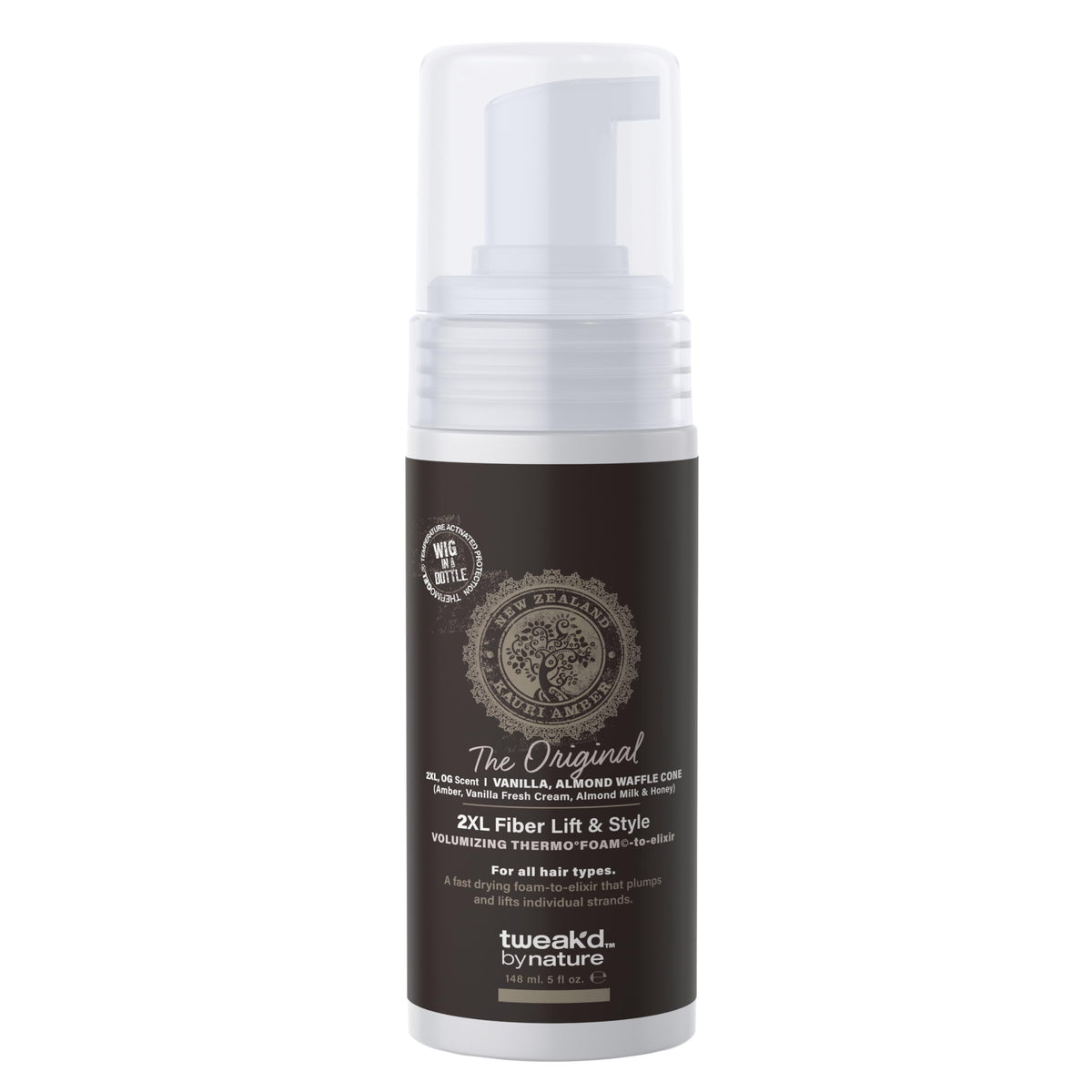 Tweak’d by Nature 2XL Fiber Lift bottle pour for precise, mess-free application.