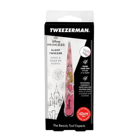 Tweezerman Aurora Slant Tweezer brow shaping with salon-grade precision.