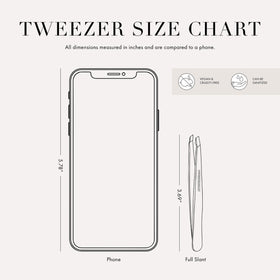 Tweezerman brow-precision tweezer in use for precise hair removal.