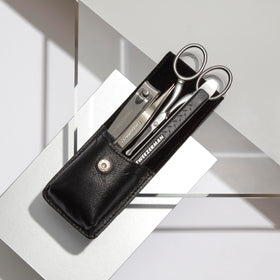 Tweezerman Essential Grooming Kit for Men offers portable precision tools.