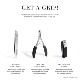 1/2 jaw blades on Tweezerman nipper for precise cuts around nails