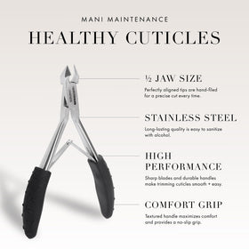 Double-spring mechanism on Tweezerman nipper reduces hand fatigue