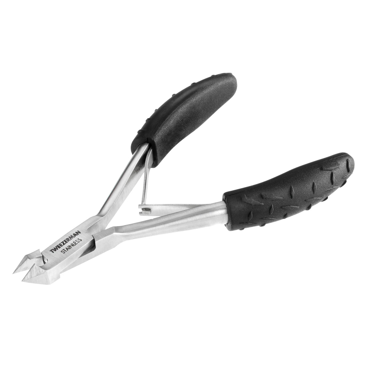 Tweezerman Great Grip Cuticle Nipper with textured grips for steady trimming