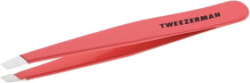 Tweezerman stainless steel slant tweezer angled-tip for precise brow shaping.