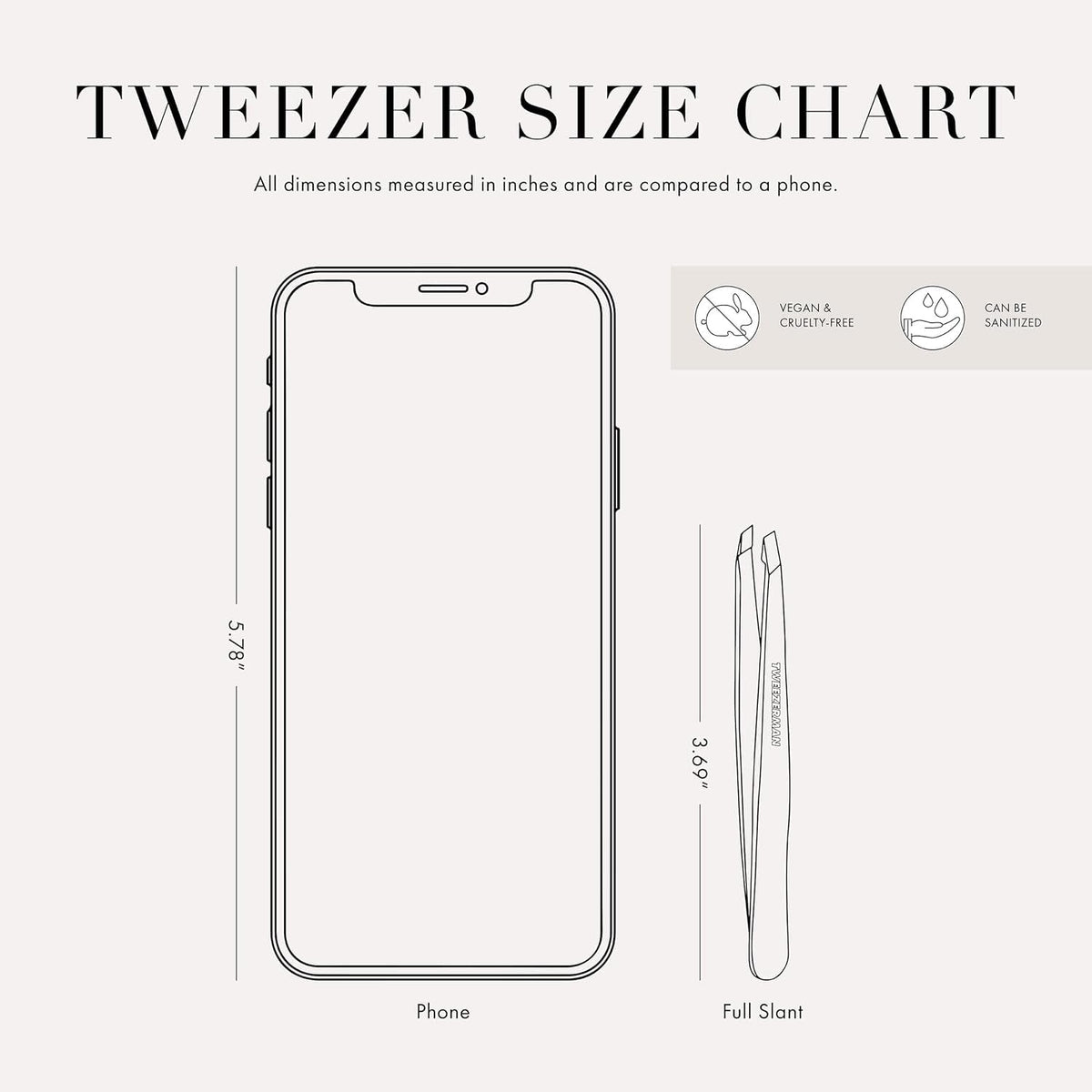 Tweezerman brow tweezer in use for precise brow prep and removal.