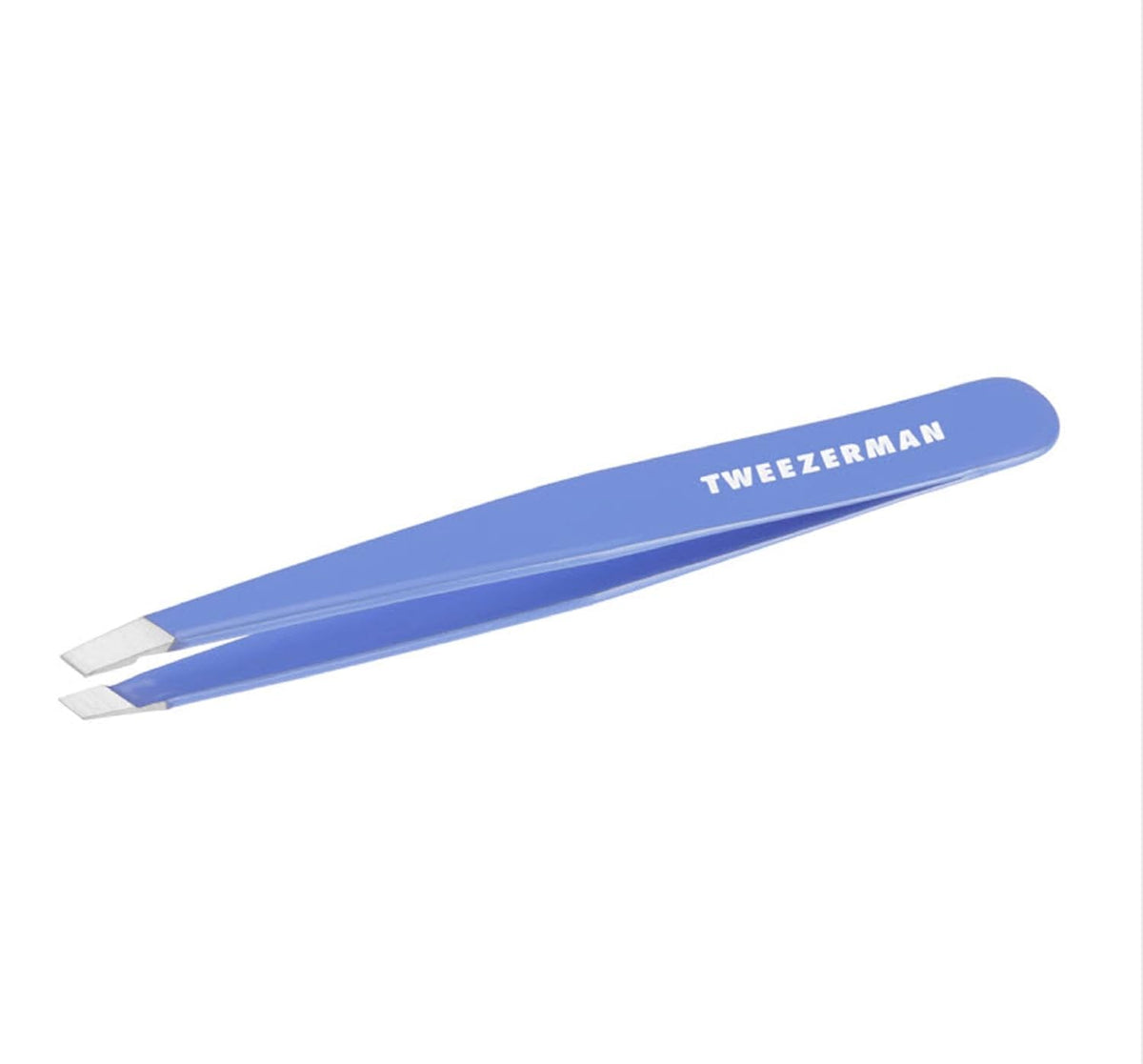 Tweezerman Stainless Steel Slant Tweezer close-up tips for precise brow shaping