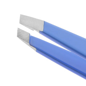 Tweezerman Slant Tweezer in use for targeted brow hair removal