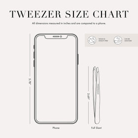 Tweezerman Tea Rose Tweezer ergonomic handle supports comfortable, precise brow shaping