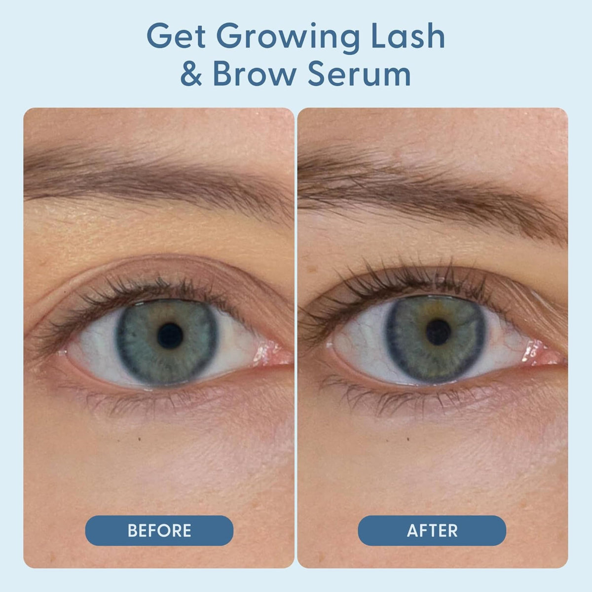 Twenty/Twenty Get Growing night routine, highlighting after-dark lash and brow care.