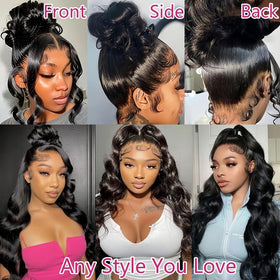 TwerkGirls 220 density 360 full lace wig creates fuller look.