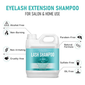 TWILASH BY DLY unscented lash shampoo ideal for salon-grade cleansing.