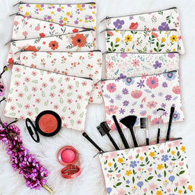TwinkleMon compact travel pouch 9x6 inches fits skincare and small essentials