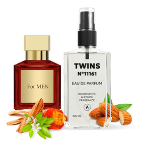TWINS PARFUM Impression of Bac. Rou. 540 bottle on display for a premium masculine fragrance.