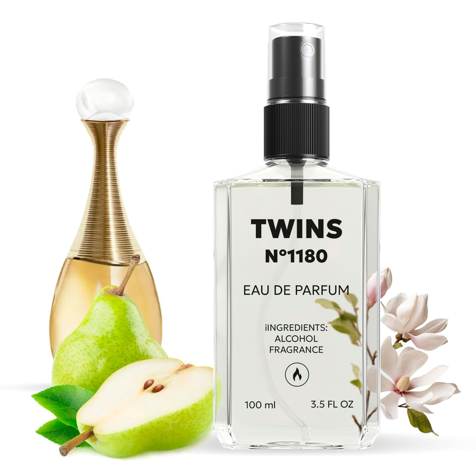 TWINS PARFUM Impression of J’adore bottle pour delivers a fruity-floral aroma for everyday wear.