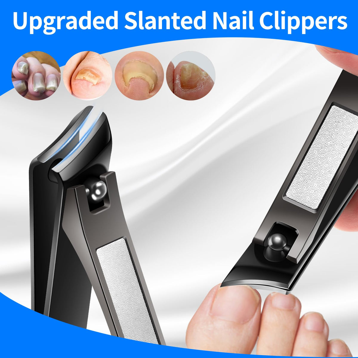 TwinWolf precision files and lifters complete the pedicure kit for nail care.