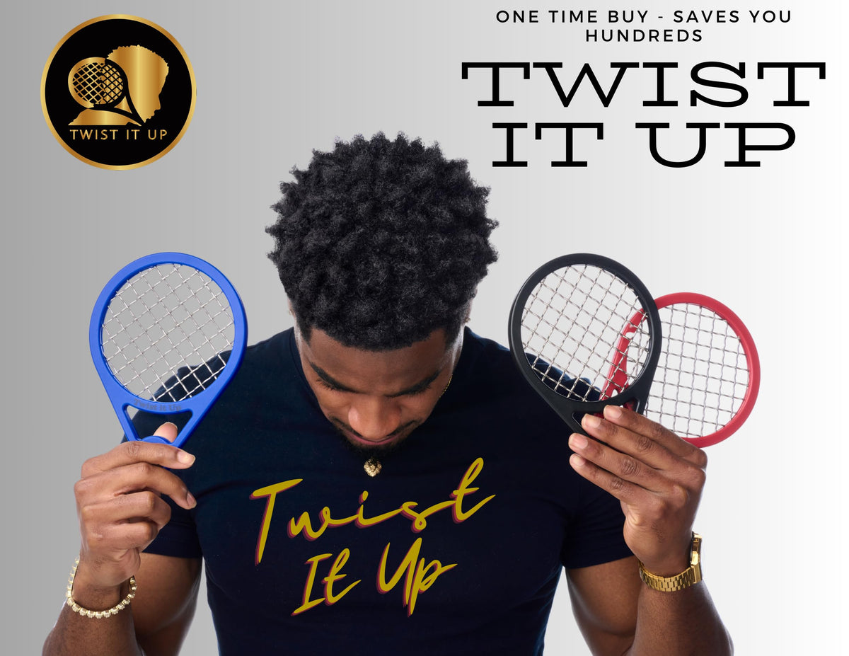 Twist It Up Comb Imperial Blue handheld design for precise twists.