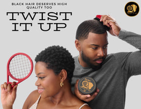 Twist It Up Comb Imperial Blue pocket-friendly packaging for travel touch-ups.