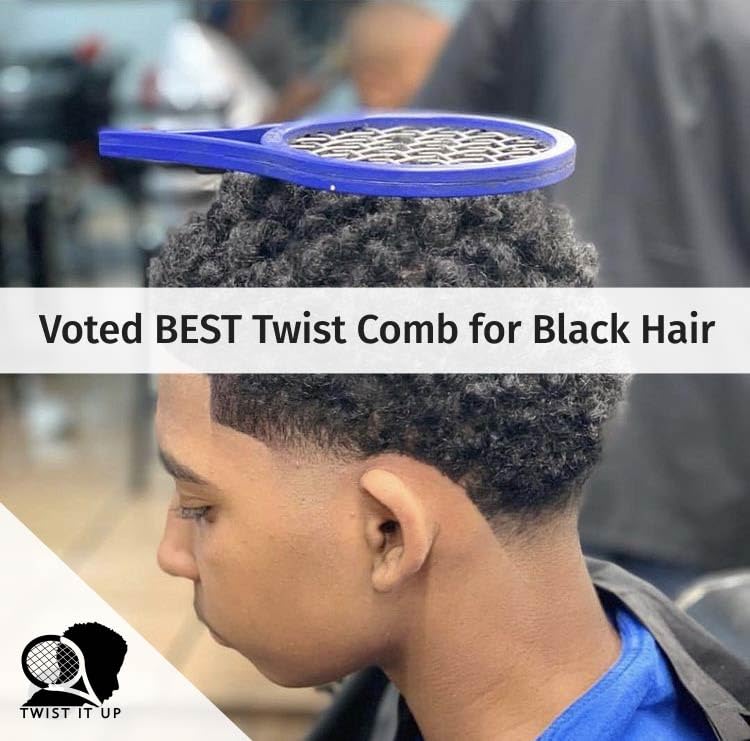 Twist It Up Comb Imperial Blue washable design supports clean routines.