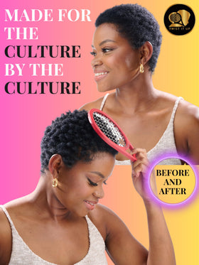 Twist It Up Comb Imperial Blue for damp-hair twists during routine.