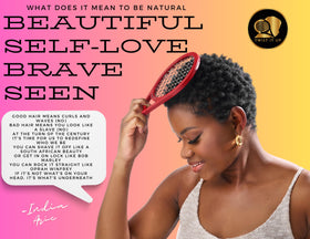 Twist It Up Comb Red Desires angled grip for comfortable styling.