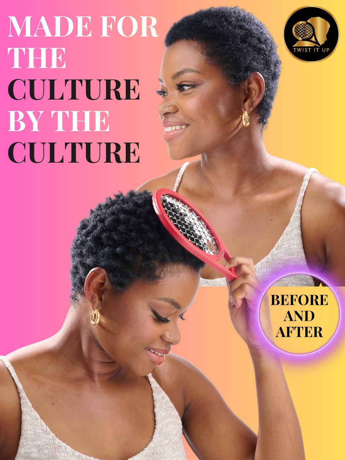 Twist It Up Comb Red Desires durable material withstands daily styling.
