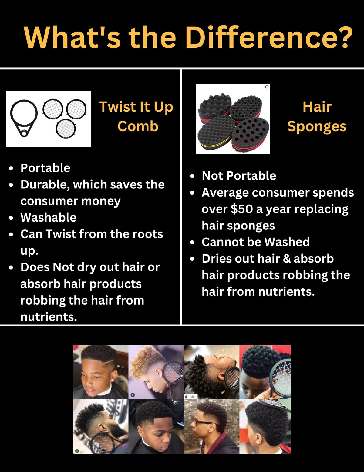 Twist It Up Comb Red Desires pocket size fits easily in a palm.