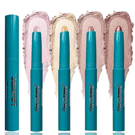 TWLBXMG 4-color eyeshadow stick set with vibrant swatches for quick looks.