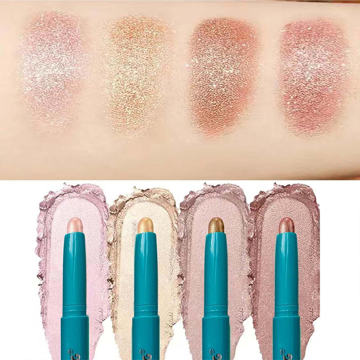 TWLBXMG eyeshadow stick close-up swatch highlights rich pigment and blendability.