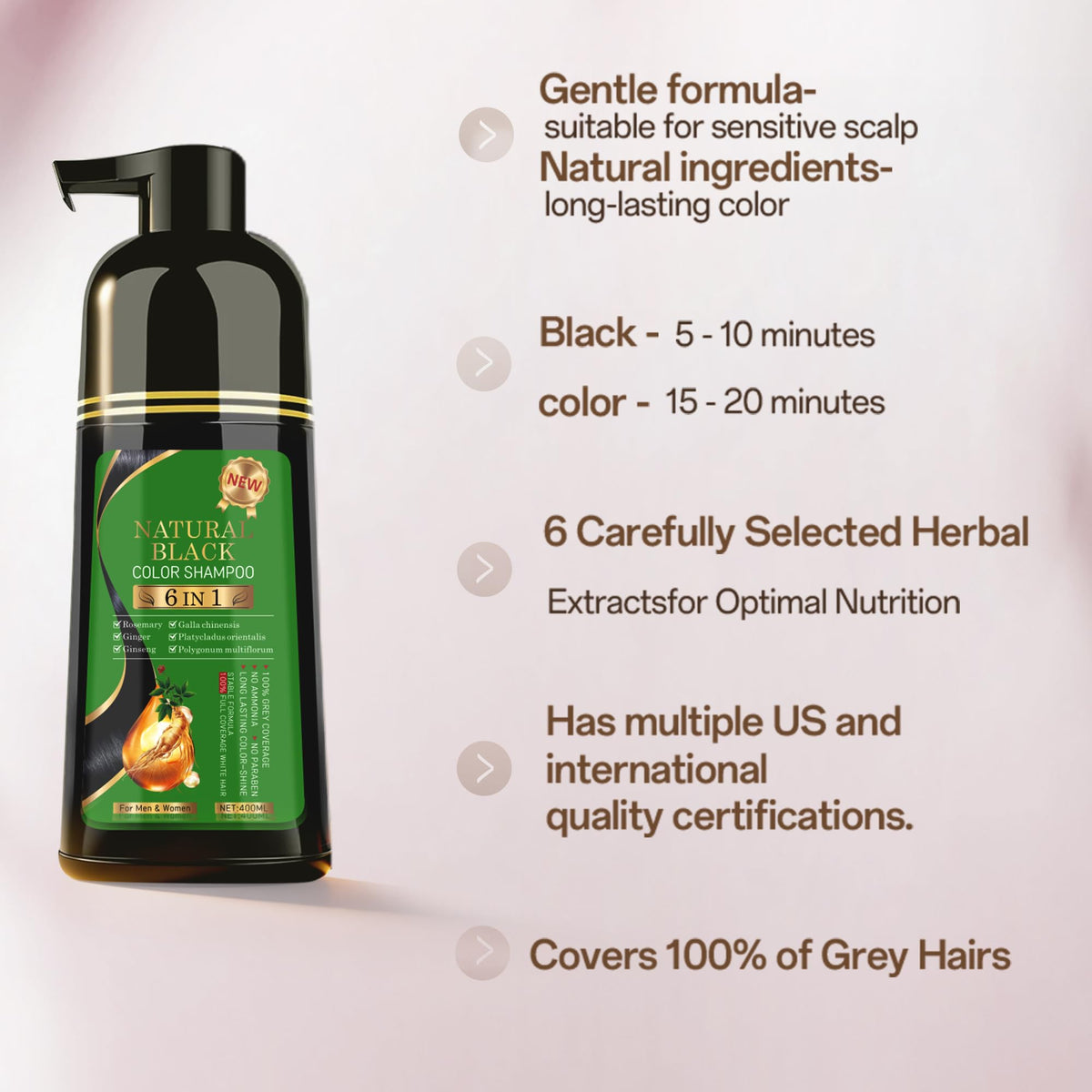 TWMINYUE black dye timing indicates 5-10 minutes for black shade.