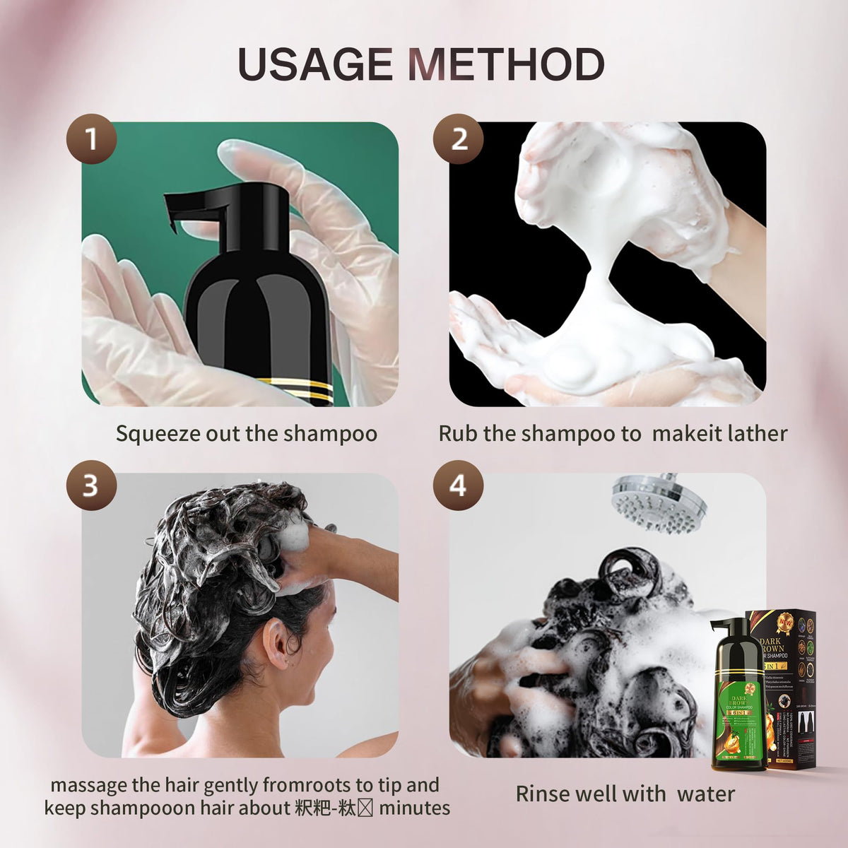 TWMINYUE non-irritating, parabens- and ammonia-free formula for sensitive scalps.