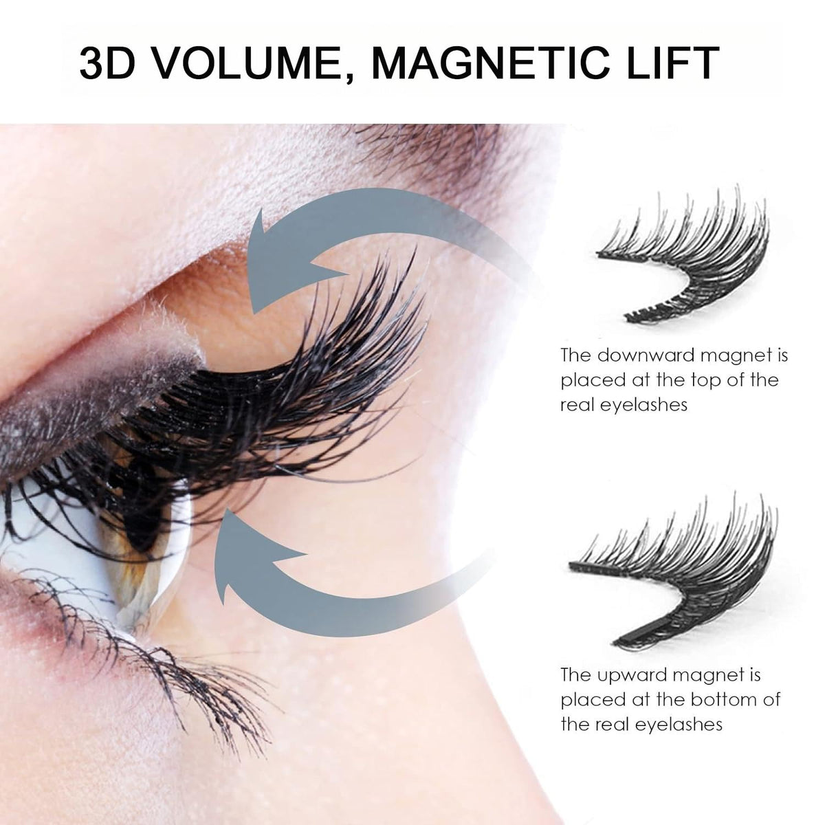 TWMKLP fuller volume magnetic lashes for evening glam