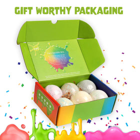 Two Sisters Bubble Bombs provide long-lasting bubbles and color during baths