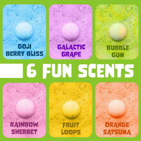 Two Sisters Bubble Bombs slime core reveal for tactile bath play