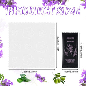 Twoworld individually wrapped moist towels stay moist for travel and daily use.