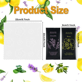 Twoworld lavender-scent towelette for relaxing, on-the-go refreshing