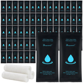 twoworld moist towel bulk unscented pack for travel and on-the-go refreshment