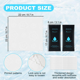 twoworld moist towels individually wrapped for clean, convenient single-use hygiene