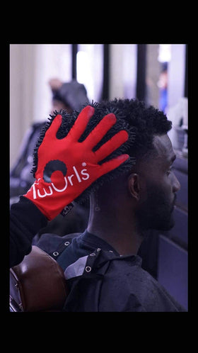 Twurls Hair Glove works with gels, pomades, or leave in conditioner.