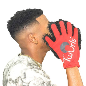 Twurls Hair Glove supports dread locking prep with precise, controlled movements.