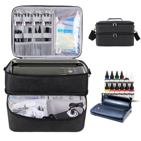TXIYEAN tattoo carrying case with double-layer design for organized gear.