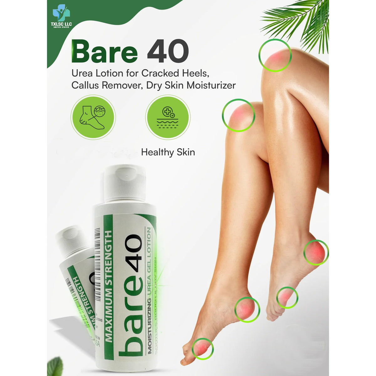 TXLSC Bare 40 Pro jojoba beads close-up highlights gentle exfoliation
