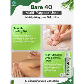 TXLSC Bare 40 Pro tea tree oil vial highlights natural soothing extracts
