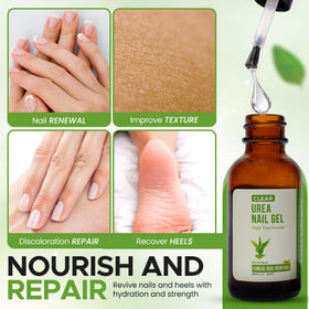 TXLSC Tea Tree Oil infused gel ready for nighttime use on nails and skin.